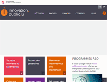 Tablet Screenshot of innovation.public.lu