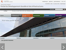 Tablet Screenshot of developpement-durable-infrastructures.public.lu
